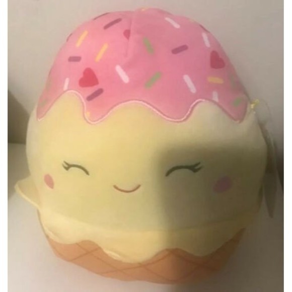 NEW 8” “Clara the Ice Cream Sundae” Kellytoy Squishmallow Squeezable Plush! - Picture 1 of 2